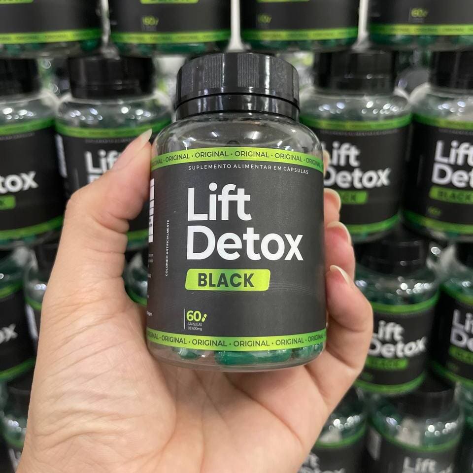 LIFT DETOX BLACK ELIMINAR A RETENÇÃO DE LÍQUIDOS E REDUZIR MEDIDAS DE FORMA NATURAL